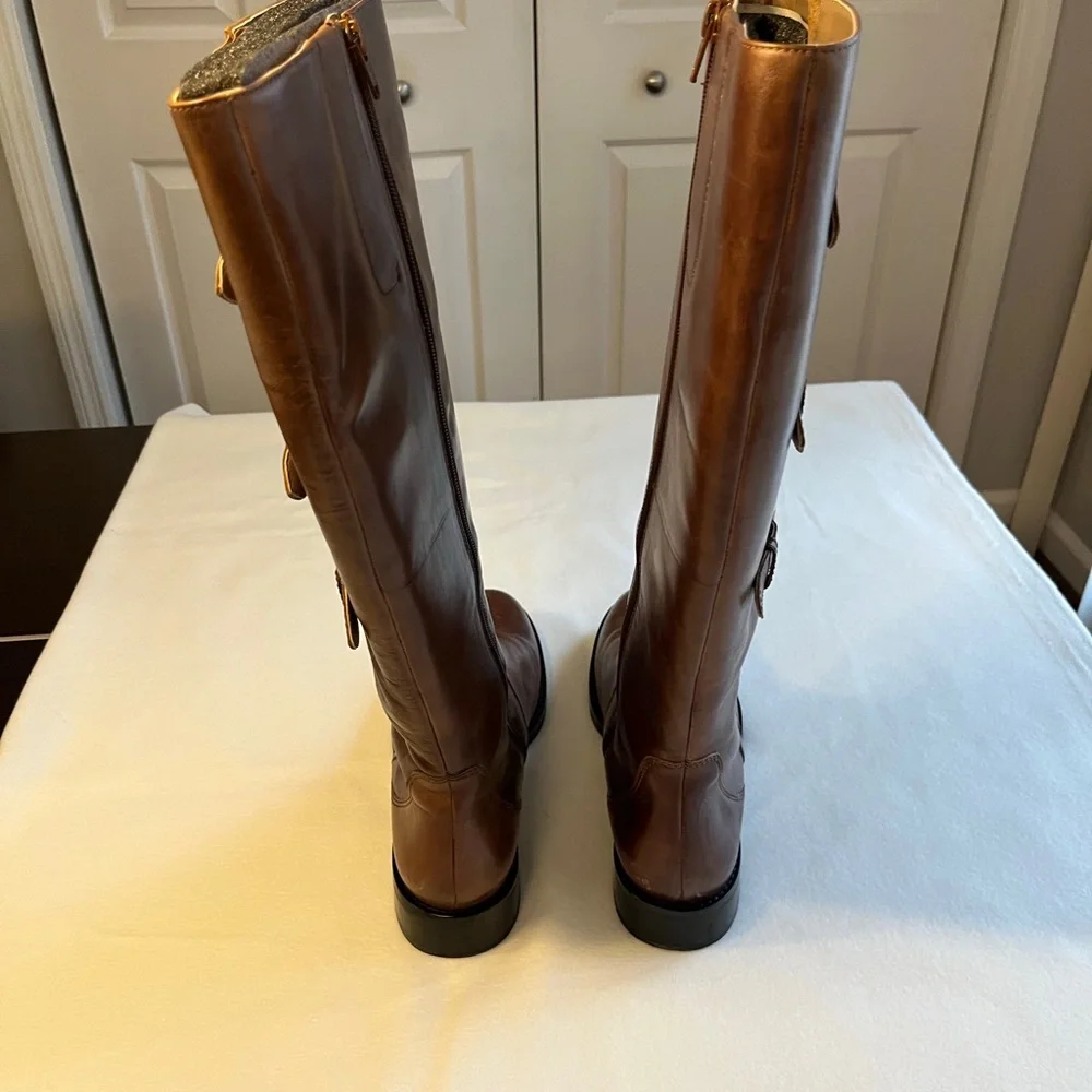 Classic Women's Tall Riding Boots - Brown